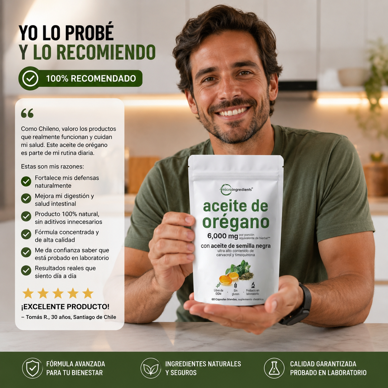 OregaShield™ —  Defensa inmunológica · Apoyo antifúngico · Limpieza intestinal y respiratoria